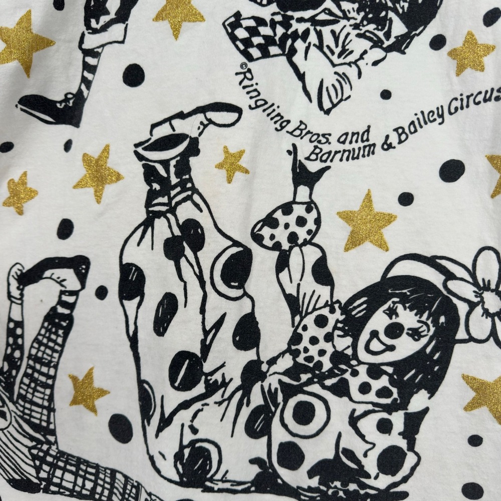 Vintage 90s Ringling Bros Barnum & Bailey Circus Clown All Over Print T-Shirt XL - Picture 4 of 10